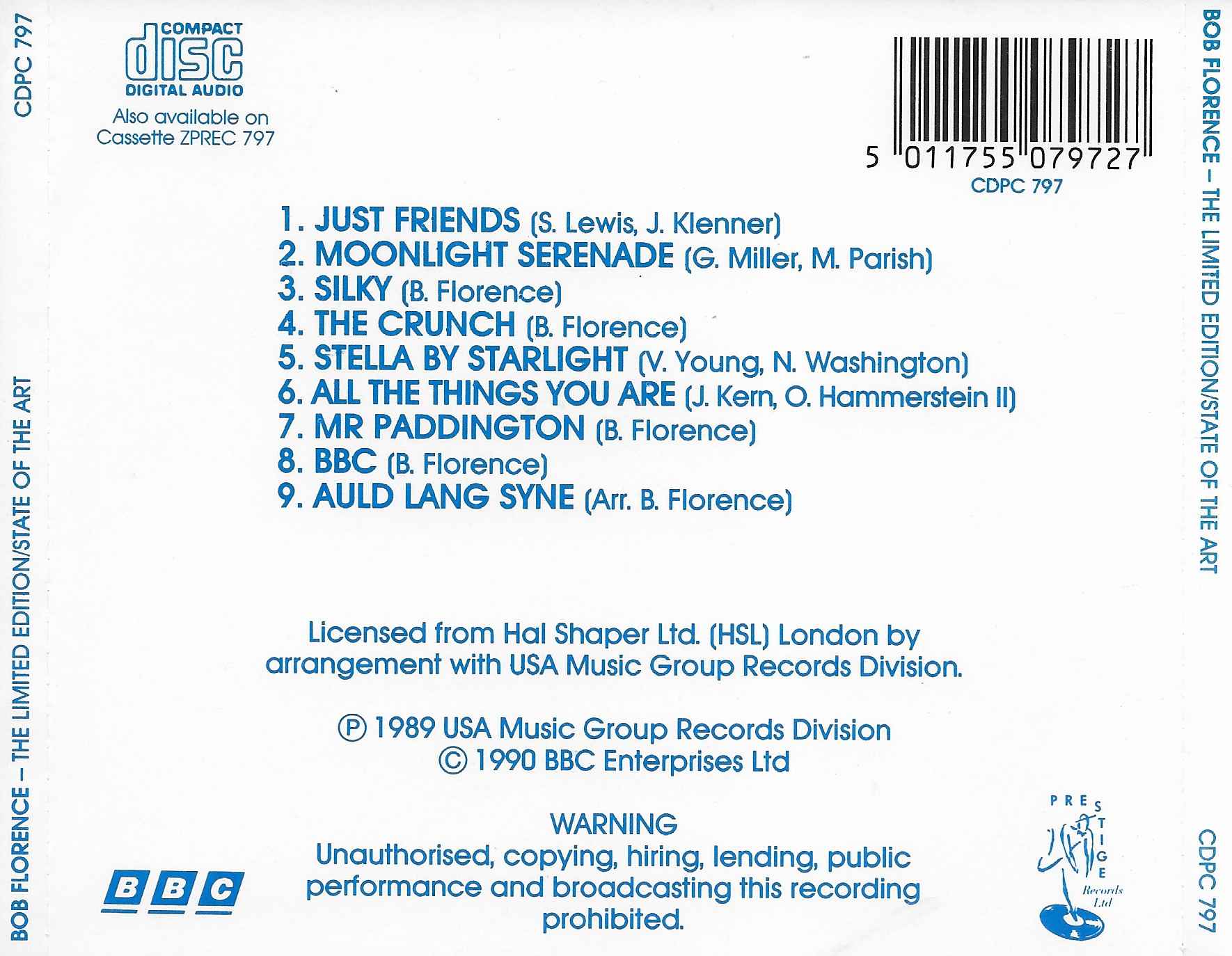 Back cover of CDPC 797